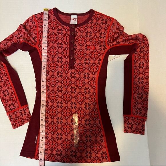 Kari Traa Women's Rose Long Sleeve Baselayer Top 100% Wool - Picture 10 of 11